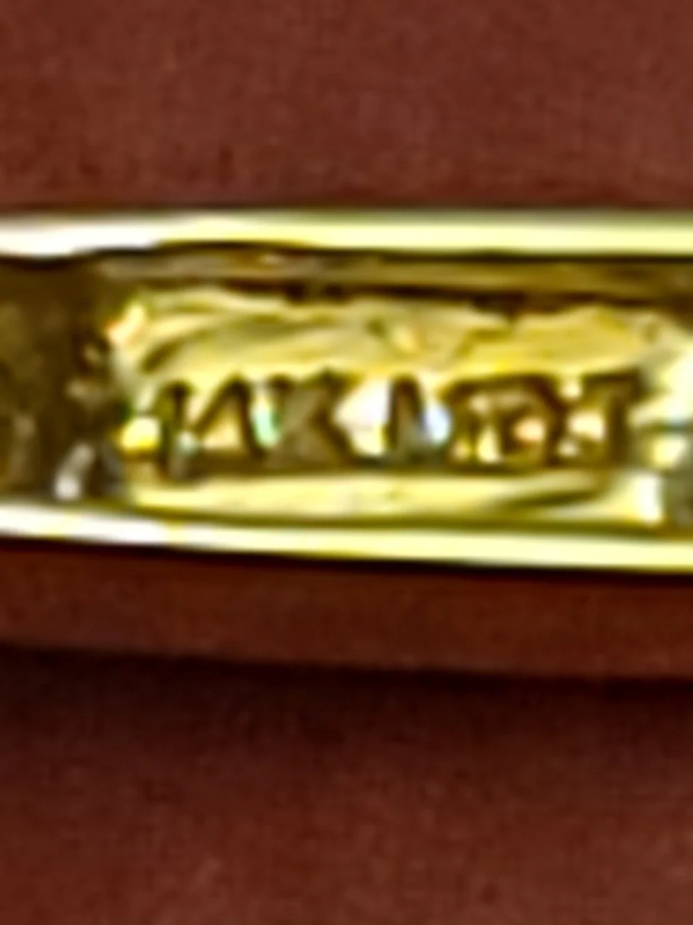 14K Gold And 1/2CT Diamond Bangle Bracelet